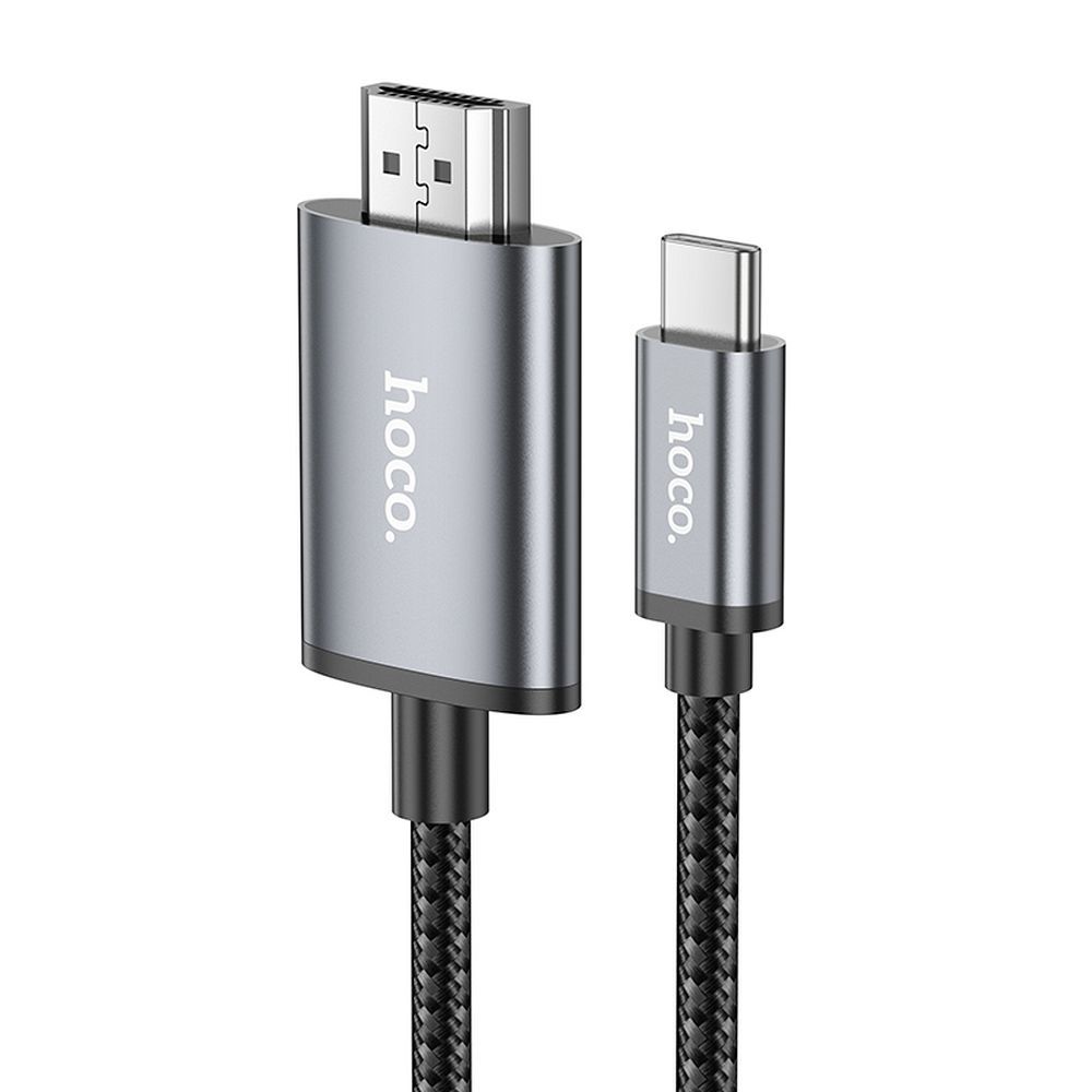 Audio- og videokabel USB-C - HDMI HOCO UA27, 2m, Grå