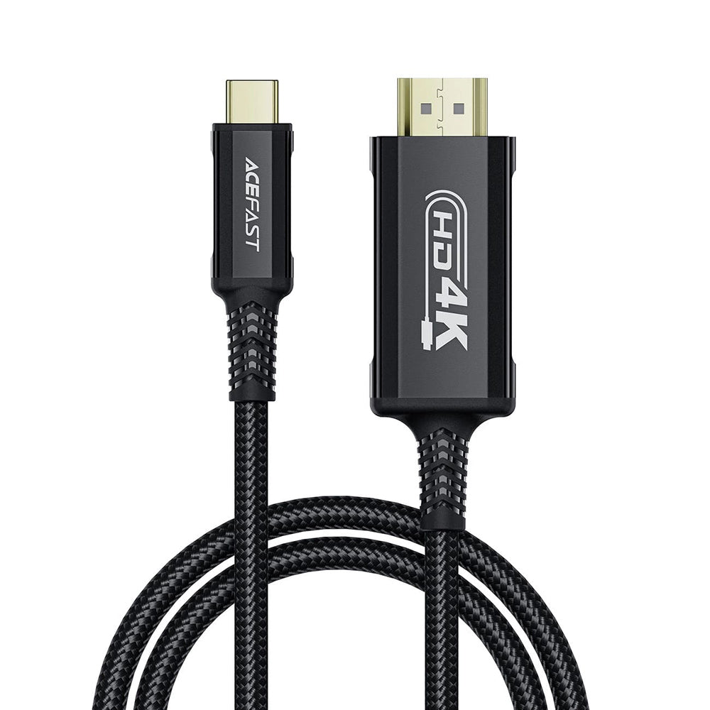 Audio- og videokabel USB-C - HDMI Acefast C1-10, 1,8 m, Sort