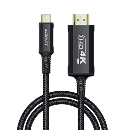 Audio- og videokabel USB-C - HDMI Acefast C1-10, 1,8 m, Sort