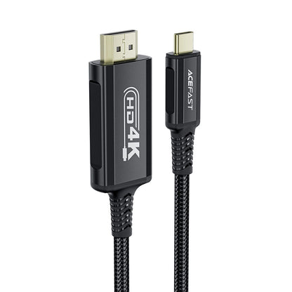 Audio- og videokabel USB-C - HDMI Acefast C1-10, 1,8 m, Sort