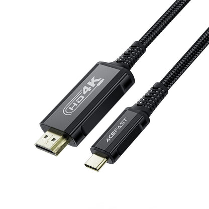 Audio- og videokabel USB-C - HDMI Acefast C1-10, 1,8 m, Sort