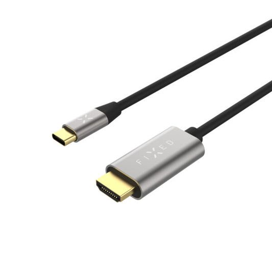 Audio- og videokabel USB-C - HDMI Fixed, 2m, Grå