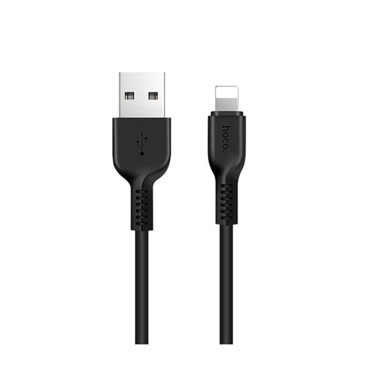 Data- og opladningskabel USB-A - Lightning HOCO Flash X20, 18W, 1m, Sort