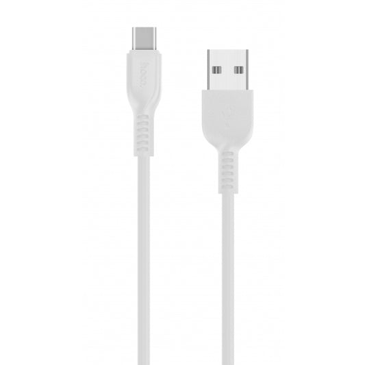 USB-A til USB-C data- og opladningskabel HOCO Flash X20, 18W, 3m, hvid