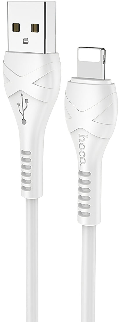 Data- og opladningskabel USB-A - Lightning HOCO X37, 18W, 1m, Hvid