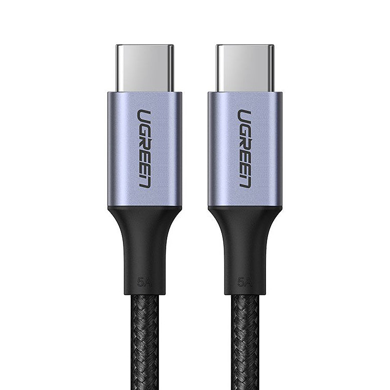 USB-C Data- og Opladningskabel - USB-C UGREEN US316, 100W, 2m, Grå
