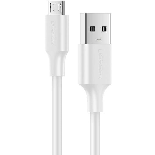 USB-A til microUSB data- og opladningskabel UGREEN US289, 18W, 2m, hvid