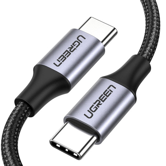 USB-C Data- og Opladningskabel - USB-C UGREEN US261, 60W, 1m, Grå