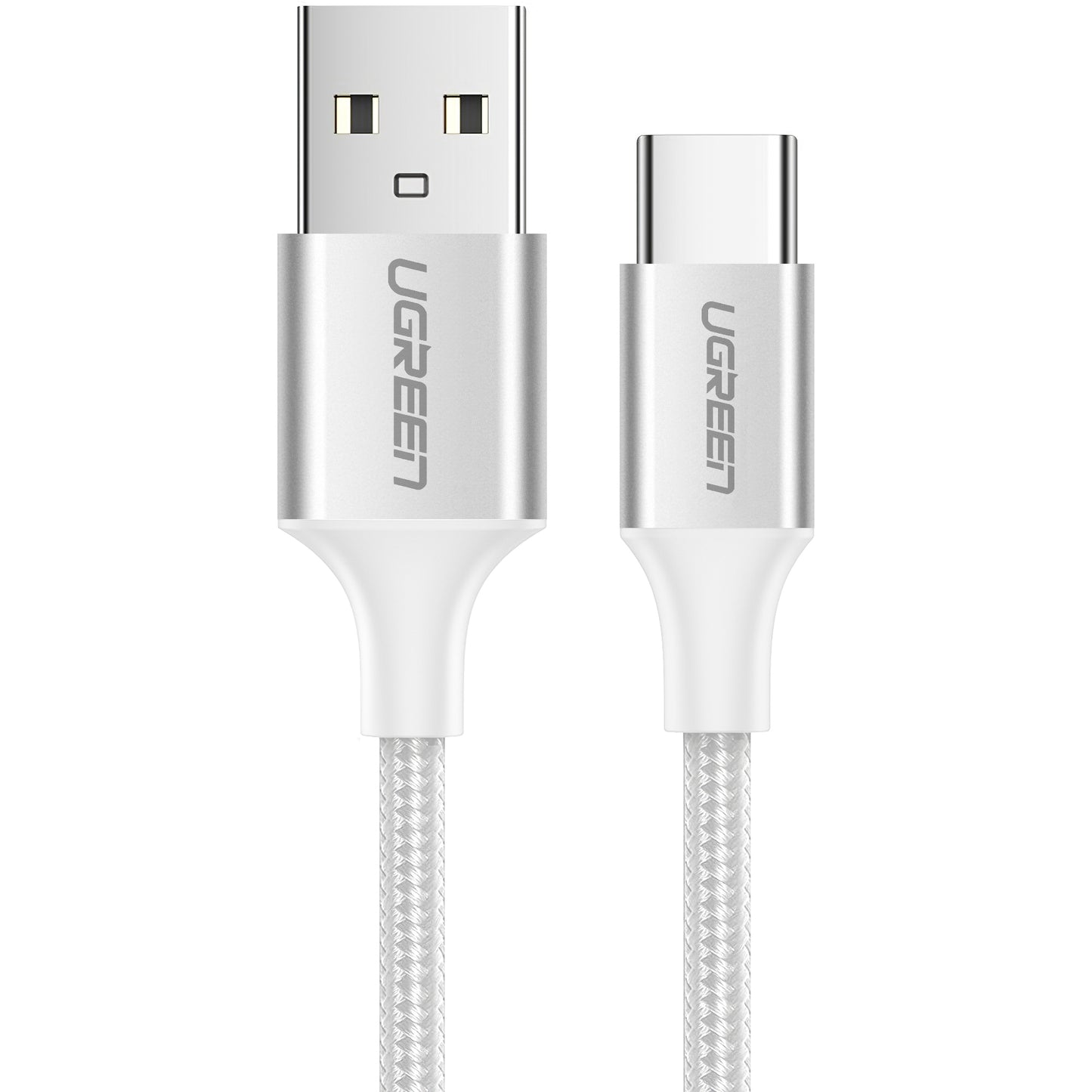 Data- og opladningskabel USB-A - USB-C UGREEN US288, 18W, 2m, Hvid