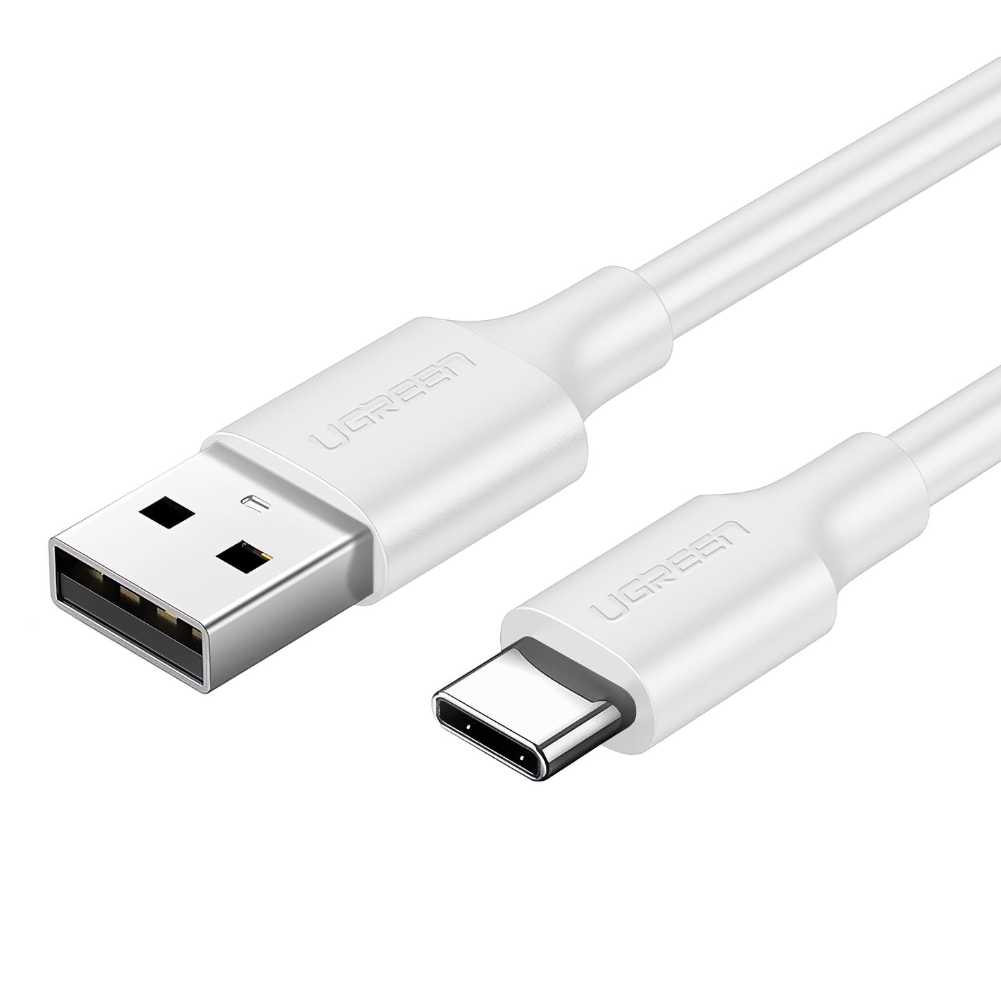 Data- og opladningskabel USB-A - USB-C UGREEN US287, 18W, 1,5m, Hvid