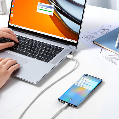USB-A to USB-C Data and Charging Cable Baseus Dynamic Series, 100W, 1m, White CALD000602