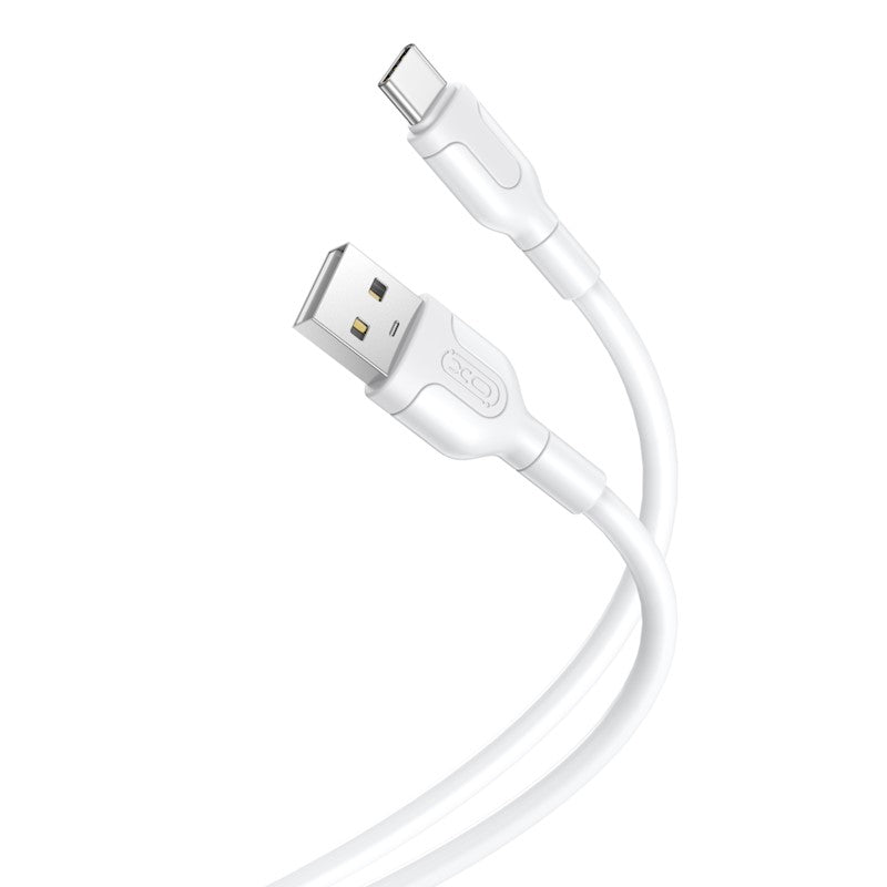 Data- og opladningskabel USB-A - USB-C XO Design NB212, 18W, 1m, Hvid