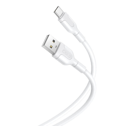 Data- og opladningskabel USB-A - USB-C XO Design NB212, 18W, 1m, Hvid