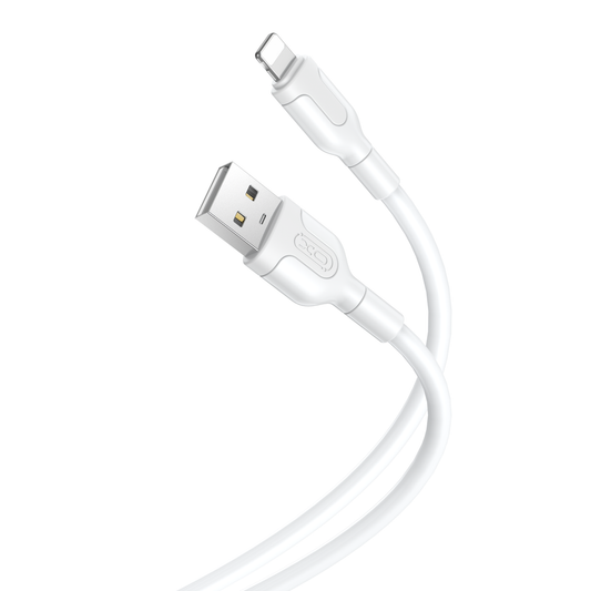 Data- og opladningskabel USB-A - Lightning XO Design NB212, 18W, 1m, Hvid