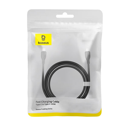 Data- og opladningskabel USB-C - USB-C Baseus Pudding, 100W, 2m, Sort P10355702111-01