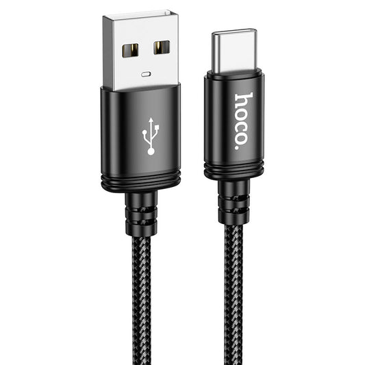 Data- og opladningskabel USB-A - USB-C HOCO X91, 18W, 3m, Sort