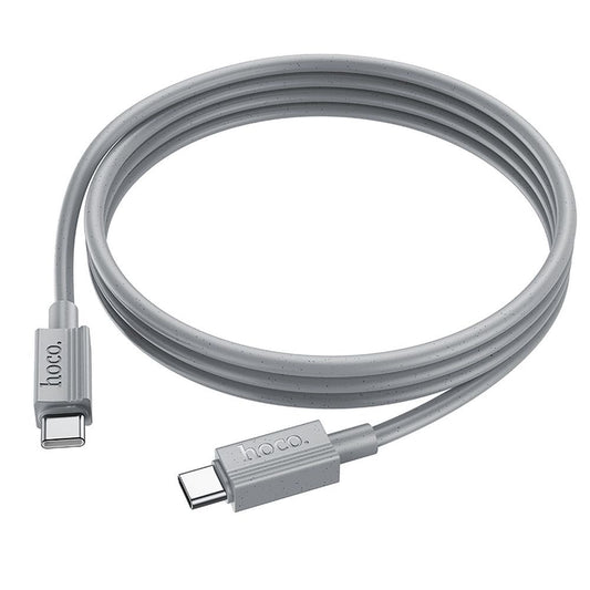 Data- og opladningskabel USB-C - USB-C HOCO X107, 60W, 1m, Grå