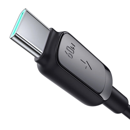USB-C Data- og Opladningskabel - USB-C Joyroom A14, 60W, 1.2m, Sort