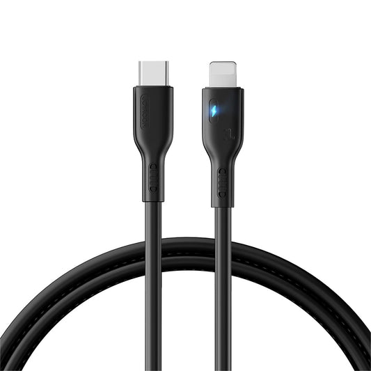 USB-C - Lightning Joyroom A13 data- og opladningskabel, 20W, 1,2m, Sort