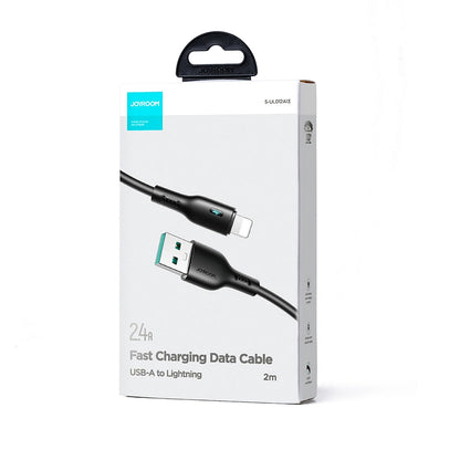 USB-A - Lightning Joyroom A13 data- og opladningskabel, 18W, 2m, Sort