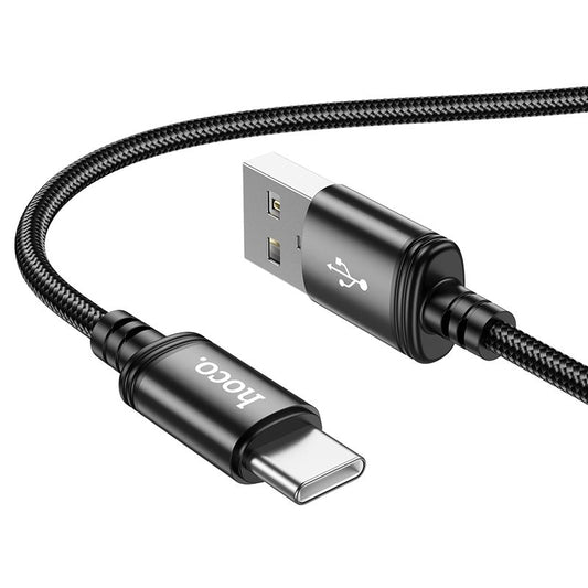 Data- og opladningskabel USB-A - USB-C HOCO X89, 18W, 1m, Sort