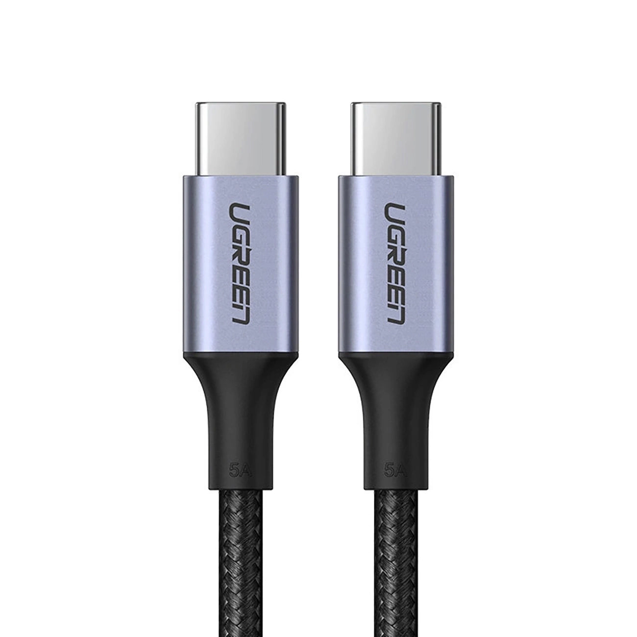 USB-C Data- og Opladningskabel UGREEN US316, 100W, 1.5m, Grå
