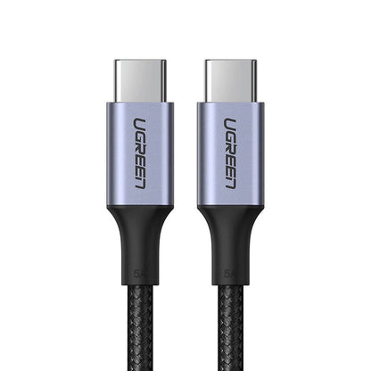 USB-C Data- og Opladningskabel UGREEN US316, 100W, 1.5m, Grå