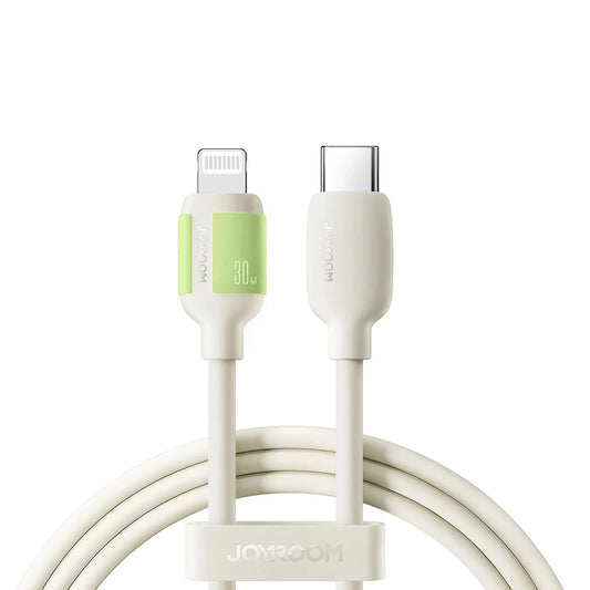 Data- og opladningskabel USB-C - Lightning Joyroom S-A53, 30W, 1,2 m, Beige