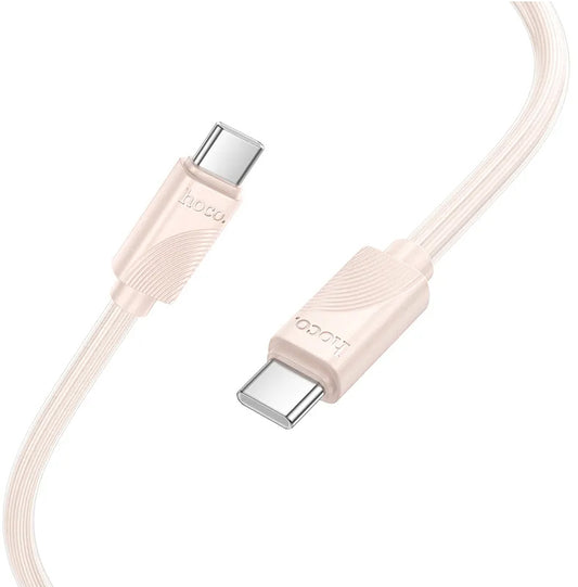 USB-C Data- og Opladningskabel - USB-C HOCO X114, 60W, 1m, Pink