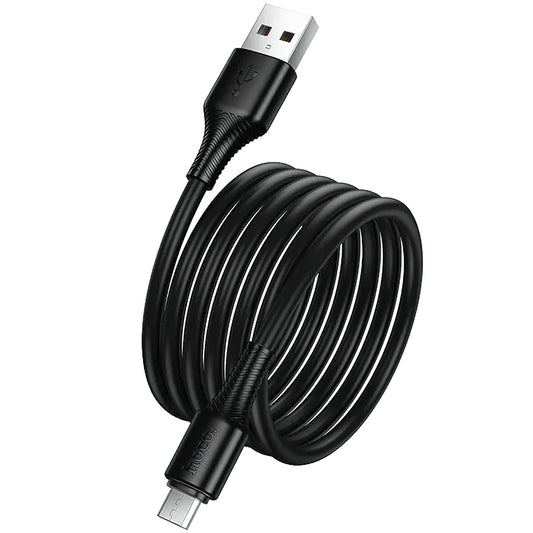Data- og opladningskabel USB-A - microUSB HOCO X120, 18W, 1m, Sort