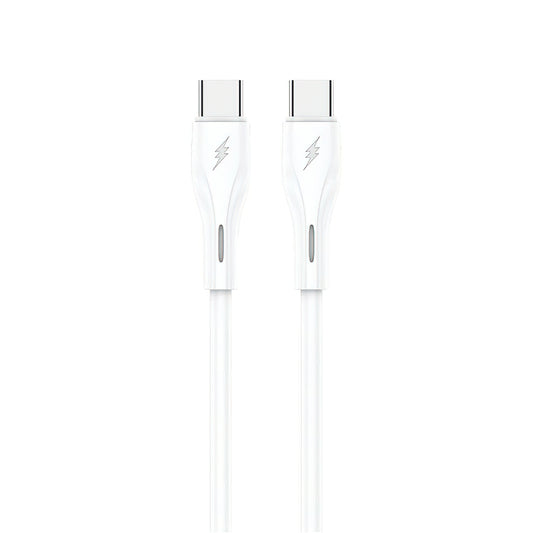USB-C Data- og Opladningskabel - USB-C Sendem M36C, 66W, 1m, Hvid