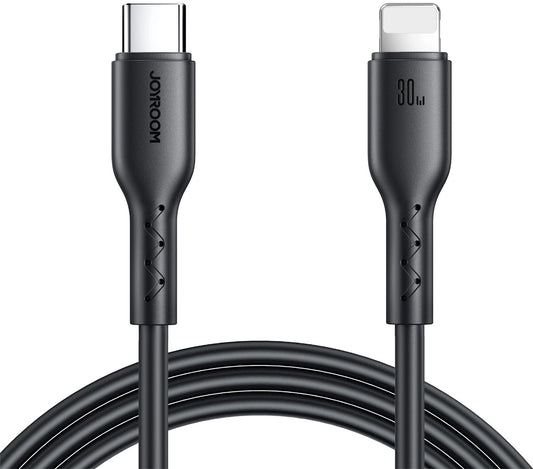 Data- og opladningskabel USB-C - Lightning Joyroom SA26-CL3, 30W, 1m, Sort