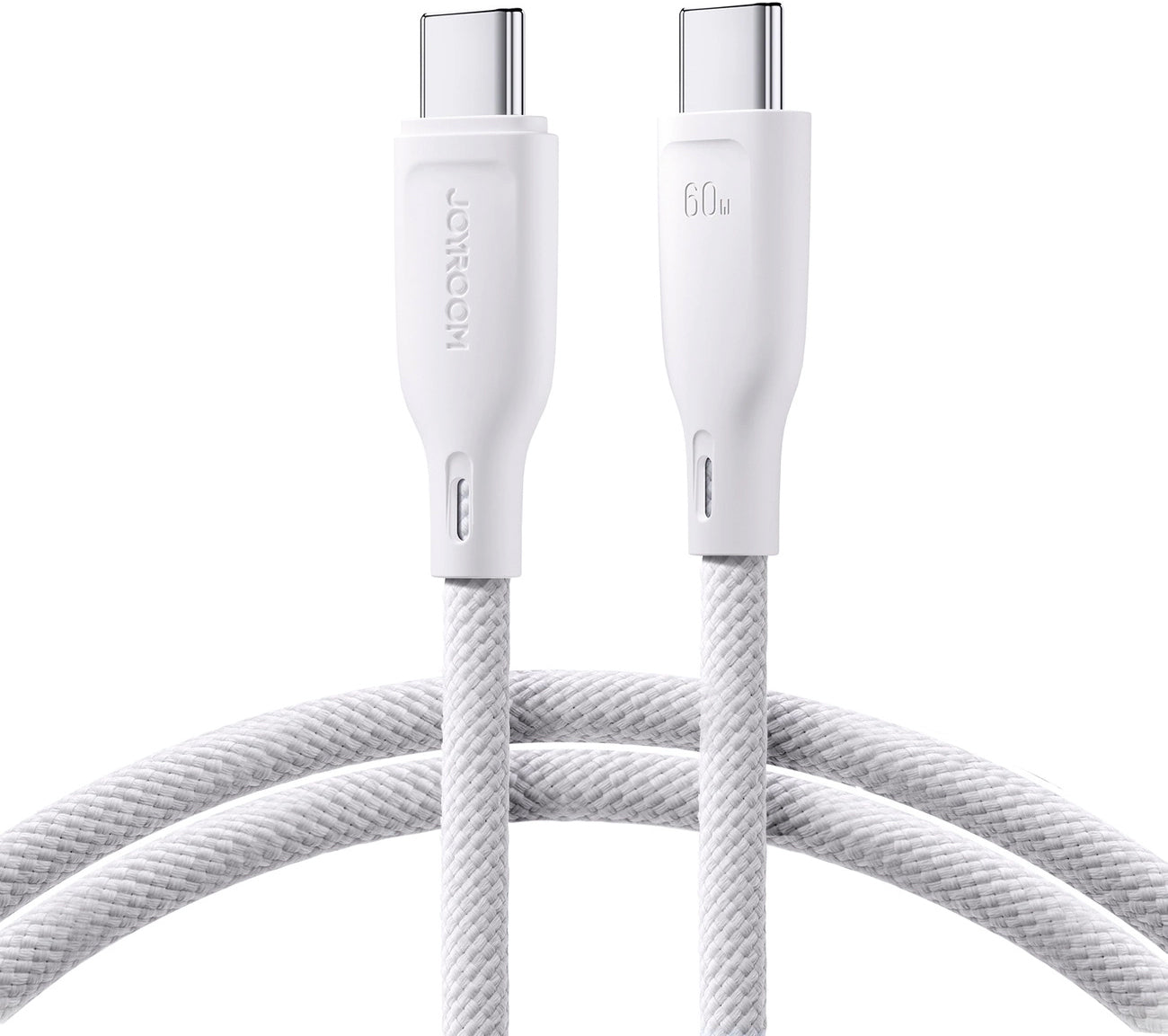 Data- og opladningskabel USB-C - USB-C Joyroom Multi-Color S-A34, 60W, 1m, Hvid