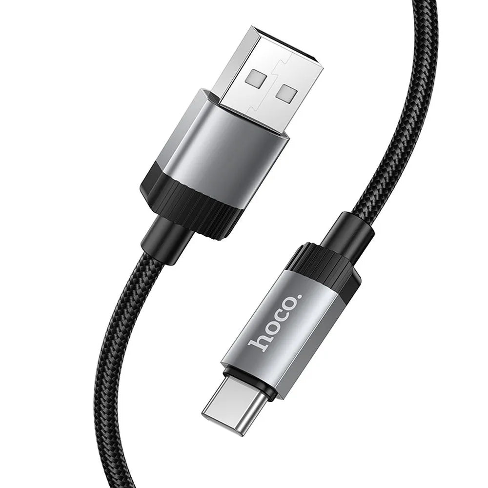 Data- og opladningskabel USB-A - USB-C HOCO X117, 60W, 1m, Sort