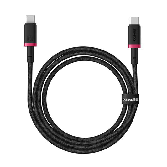 USB-C Data og Opladningskabel - USB-C Baseus Dura Series, 100W, 1m, Rød P10377803U01-01