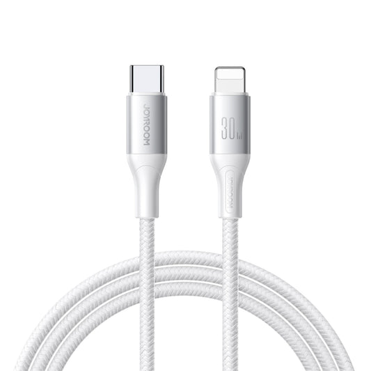 USB-C - Lightning Joyroom S-A28 Flash data- og opladningskabel, 30W, 1m, Hvid