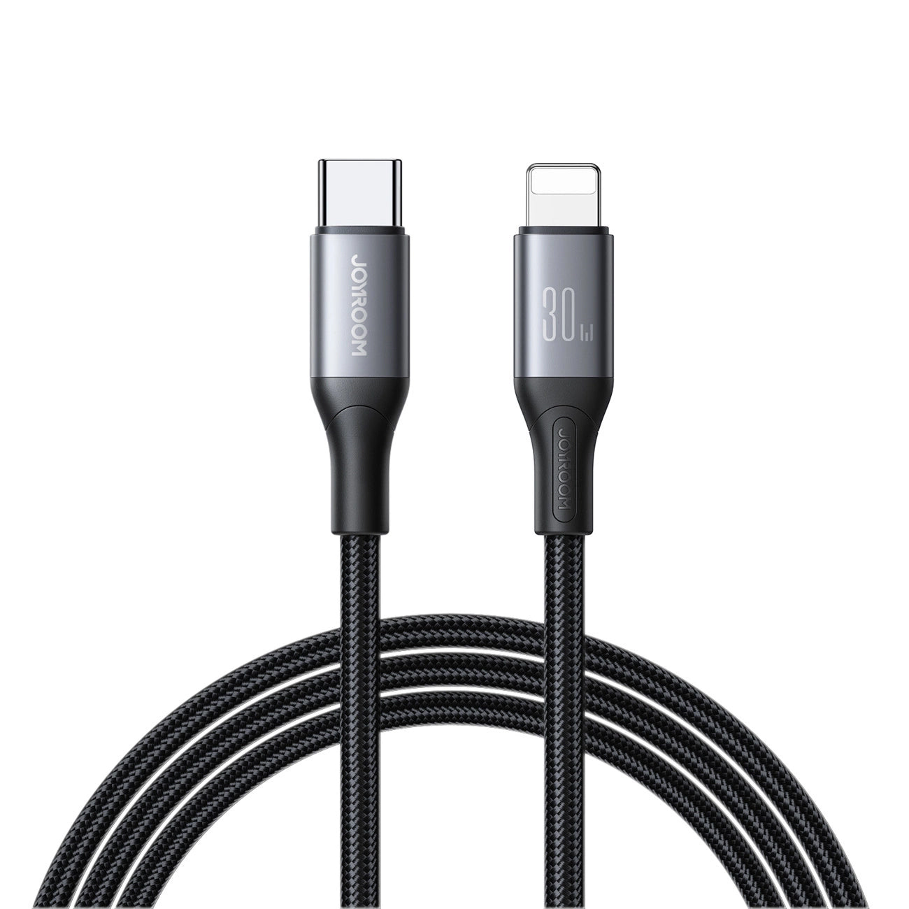 USB-C - Lightning data- og opladningskabel Joyroom S-A28 Flash, 30W, 1m, Sort