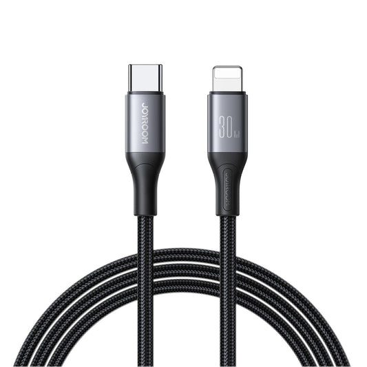 USB-C - Lightning data- og opladningskabel Joyroom S-A28 Flash, 30W, 1m, Sort