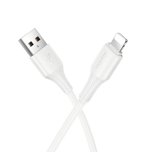 Data- og opladningskabel USB-A - Lightning HOCO X120, 18W, 1m, Hvid