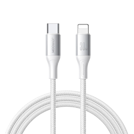 Data- og opladningskabel USB-C - Lightning Joyroom S-A28 Flash, 30W, 2m, Hvid