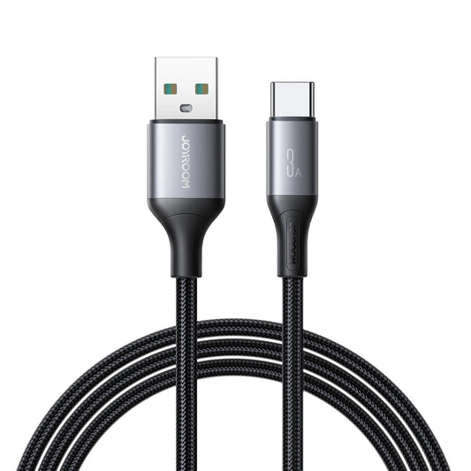 Data- og opladningskabel USB-A - USB-C Joyroom S-A28 Flash, 30W, 2m, Sort