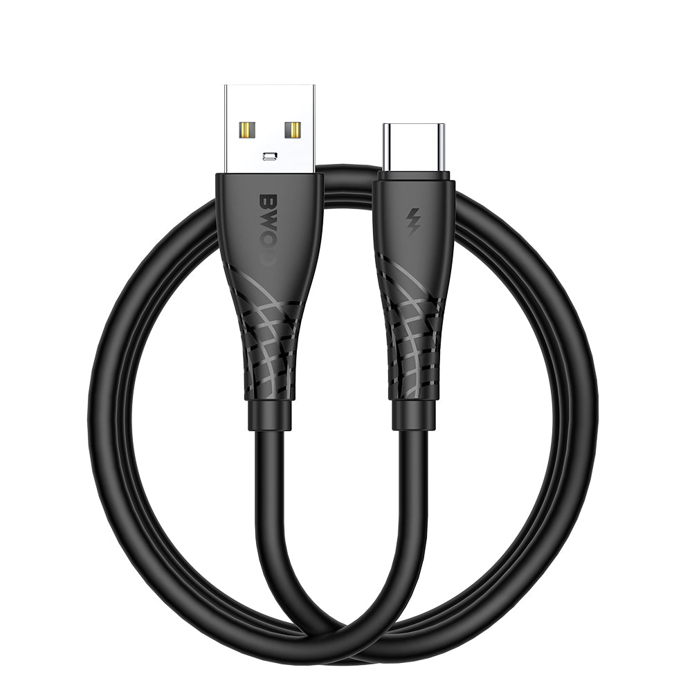 Data- og opladningskabel USB-A - USB-C BWOO BO-X318C, 27W, 1m, Sort