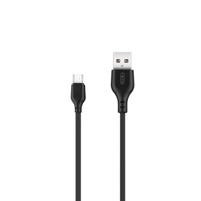 Data- og opladningskabel USB-A - microUSB XO Design NB103, 18W, 1m, Sort