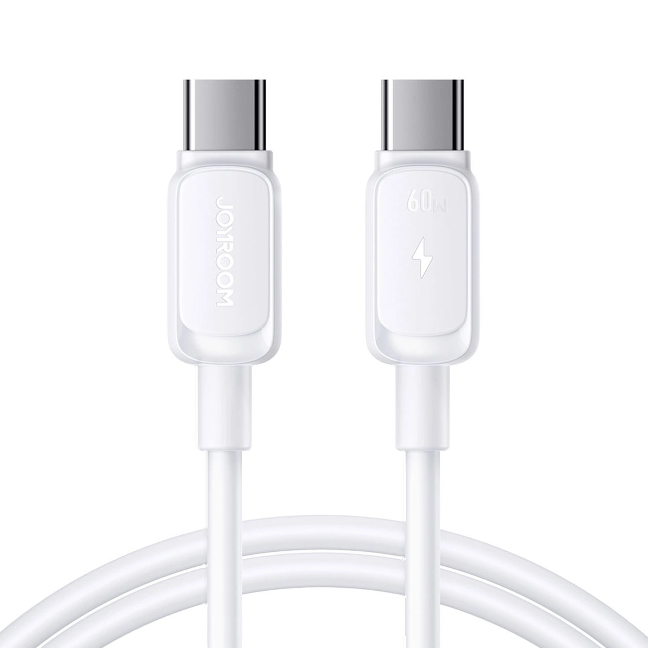USB-C Data- og Opladningskabel - USB-C Joyroom S-A14, 60W, 1.2m, Hvid