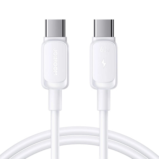 USB-C Data- og Opladningskabel - USB-C Joyroom S-A14, 60W, 1.2m, Hvid
