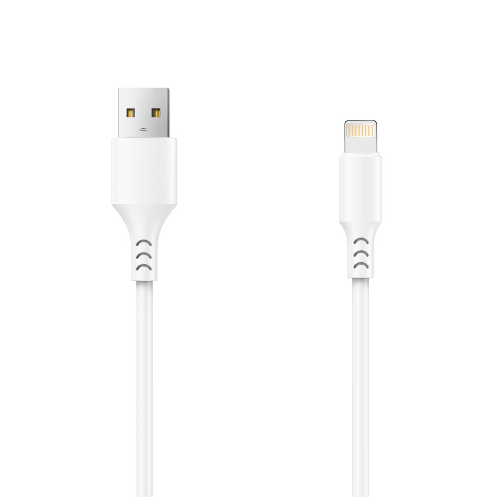 USB-A to Lightning Setty Data and Charging Cable, 18W, 1m, White
