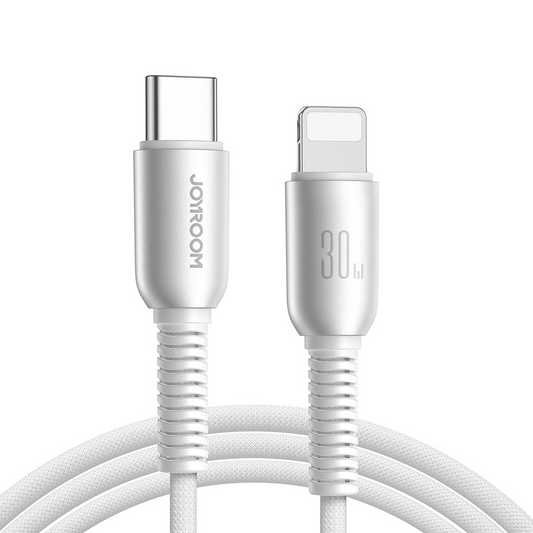 Data- og opladningskabel USB-C - Lightning Joyroom S-A51, 30W, 1.2m, Grå