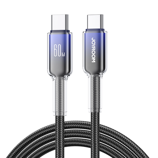 USB-C data- og opladningskabel - USB-C Joyroom S-A42, 60W, 1,2 m, Sort