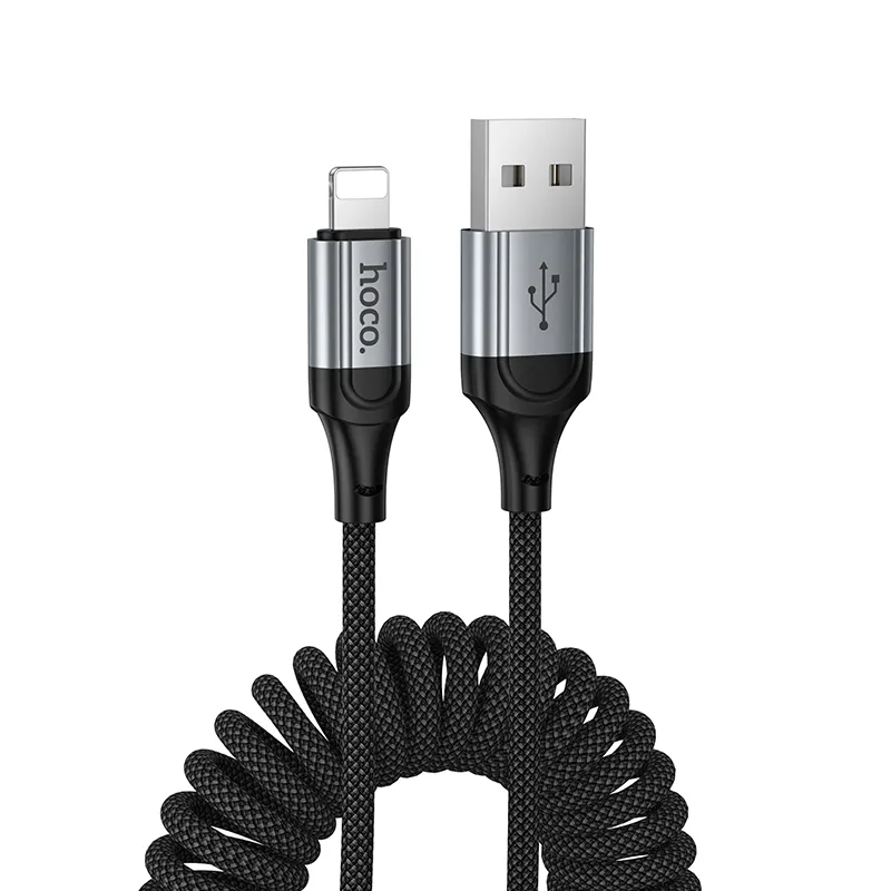 USB-A - Lightning Data og Opladningskabel HOCO X121, 27W, 1.5m, Sort