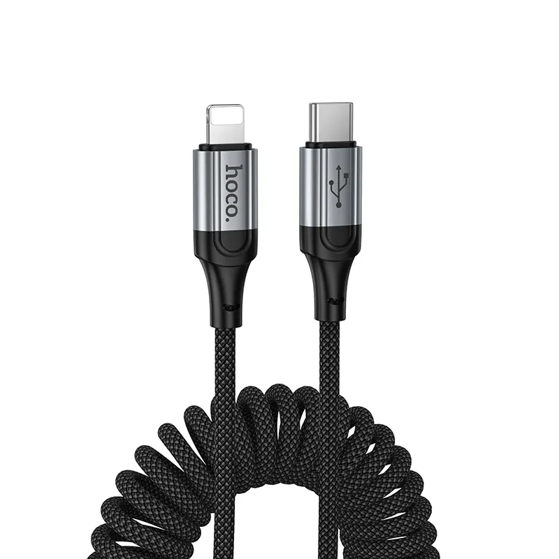 USB-C - Lightning Data- og Opladningskabel HOCO X121, 27W, 1.5m, Sort